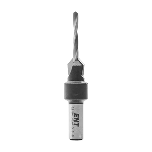 ENT 52104 Countersink with Point Angle 90°, Countersink (D1) 10 mm, Bore Diameter (D2) 3.0 mm, L 44 mm D1=10 / D2=3,0 / S=8