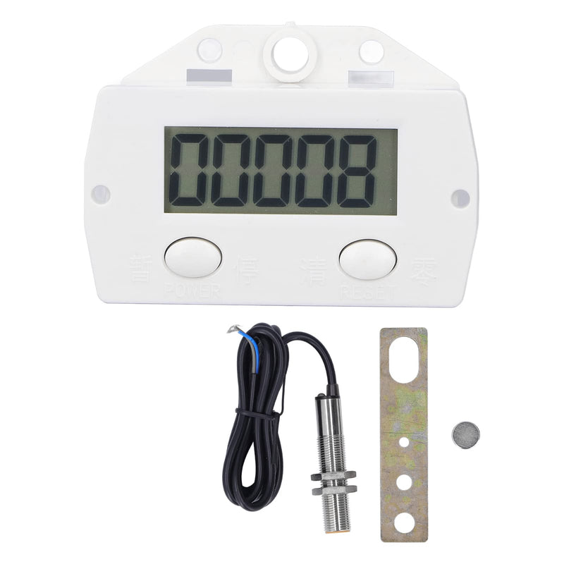 [Australia - AusPower] - 0-99999 Counter, Punch Digital Electronic Counter LCD Mesh Counter with Magnetic Induction Switch, for Industrial Punching Machine, Machine Tools and Assembly Lines 