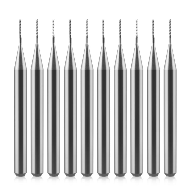 0.5mm End Mill CED Carbide End Mill Engraving Mill CNC Router Bit for PCB Machine 10pcs 3.175x0.5x3mm