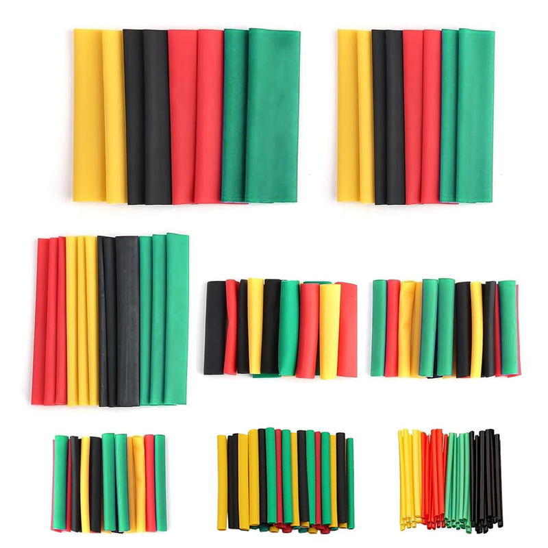 [Australia - AusPower] - iLamvie 164 Pieces Heat Shrink Tubing, Electrical Insulation Heat Shrink Tubes, Eventronic Electrical Wire Cable Wrap Assortment Electrical Insulation Tube Kit (Yellow, Red, Black, Green) 