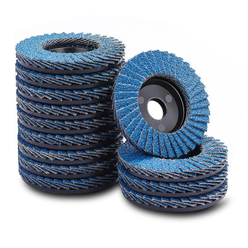 [Australia - AusPower] - MOGRQAP Pack of 12 50 mm Flap Discs, Fine Surface Flap Disc, 40 Grain Angle Grinder, Abrasive Mop, Sanding Discs, Flap Disc for Metal, Wood, Steel 40 grit 12 pieces 50 mm 