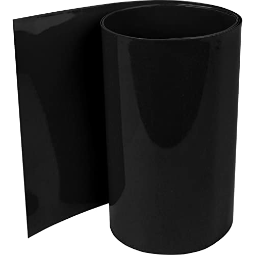 Insulatech PVC Heat Shrink Tubing Diameter 159.2 mm x 1 m 2:1 Black without Adhesive | Flat dimensions: 250 mm, sold by the meter, for insulating 18650 batteries and batteries, unlabeled Flat dimension 250mm (Ø159.2 mm) 01 meters.