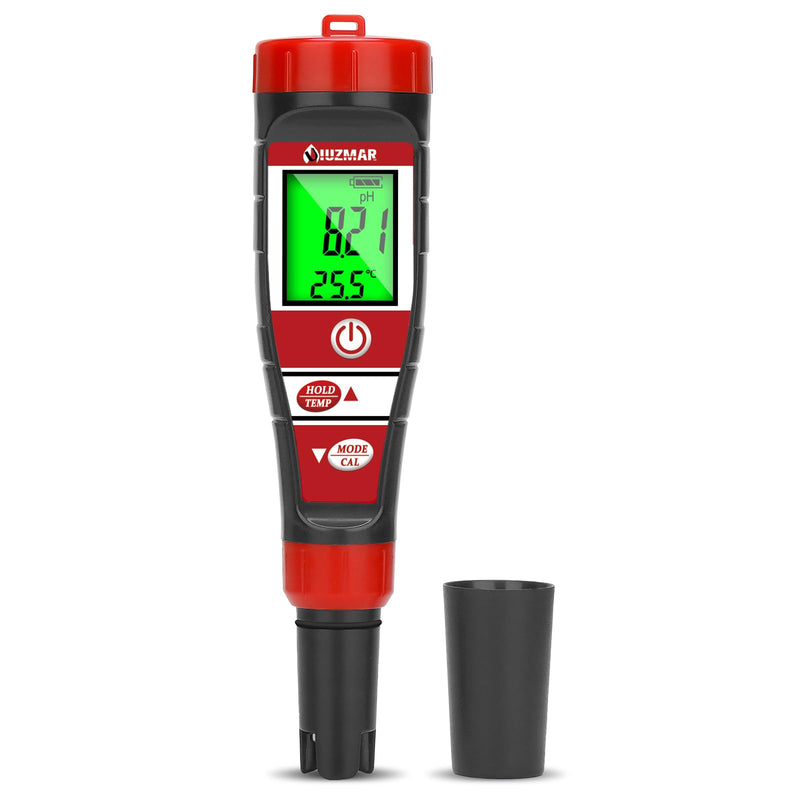 [Australia - AusPower] - UIUZMAR pH Meter Water, pH EC Meter Grow for Hydroponics, TDS pH Meter for Drinking Water, Pool Water Quality Tester of 4 in 1 pH EC TDS Temperature for Swimming Pool, Hot Tub, Aquarium 4 in 1 metre 