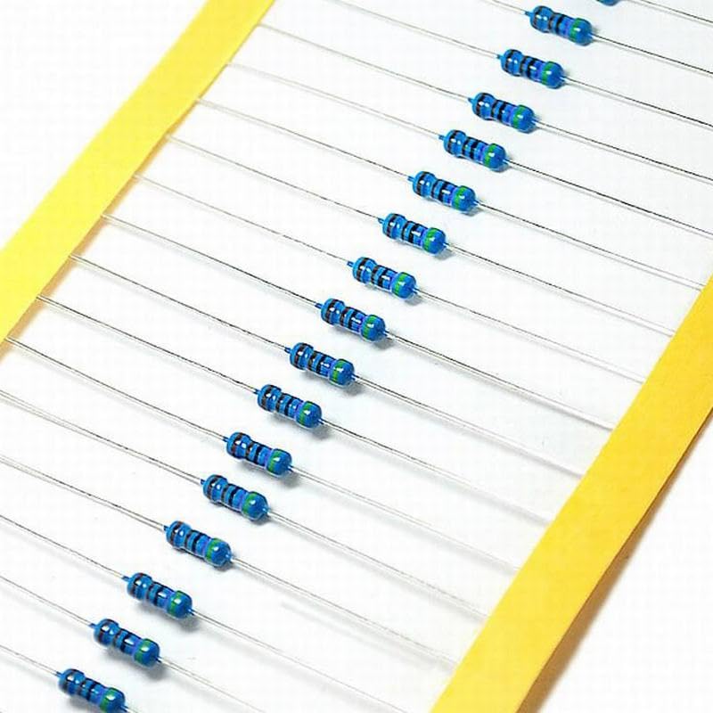 Castle in the air 100pcs 100K ohm 1/4w (0.25 Watt) ±1% Tolerance Metal Film Fixed Resistors, Over 195 Multiple Values of Resistance Optional (100K Ω 100K R 100K ohm) 100 KΩ