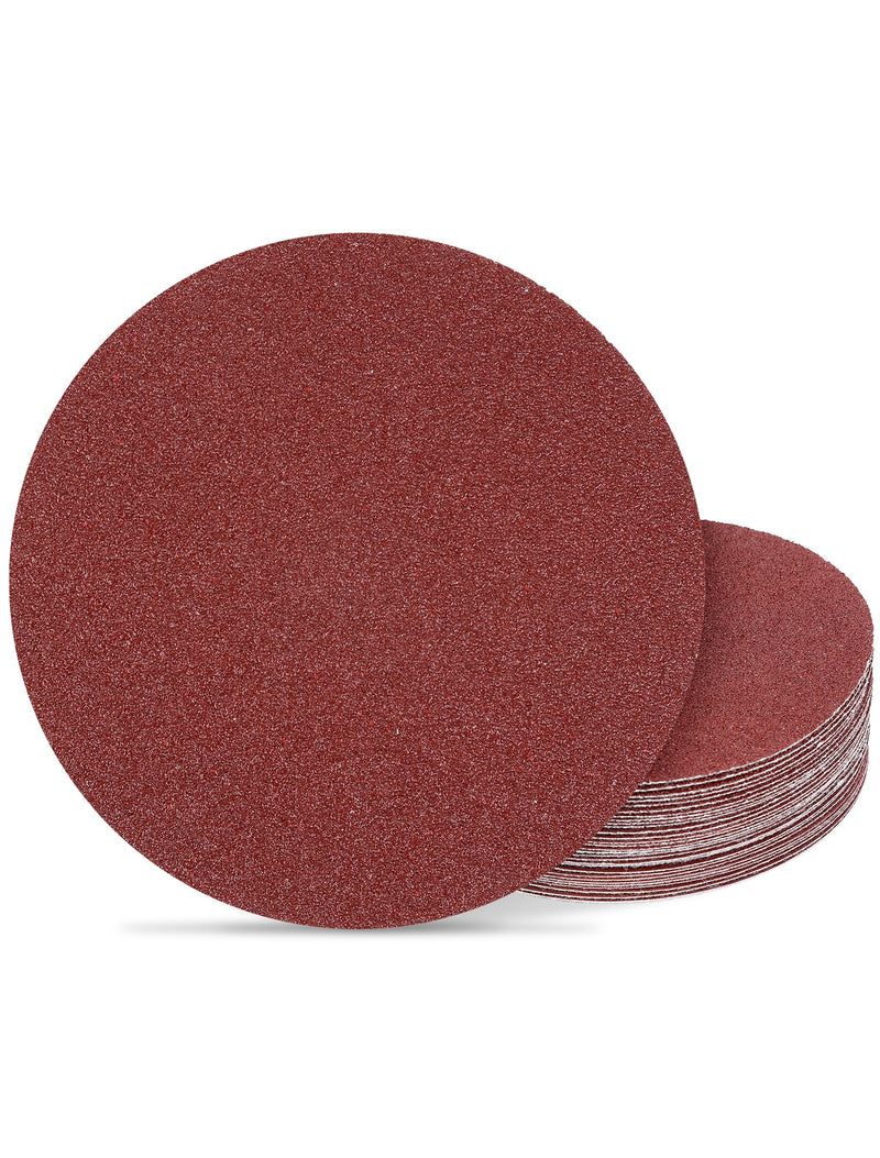 [Australia - AusPower] - 125 mm Eccentric Sandpaper, 80 Grit, 125 mm Sanding Discs for Random Orbital Sanders, 5 Inch Velcro Sanding Sheets for Wood Materials, Chipboard, Metal (Pack of 30) 