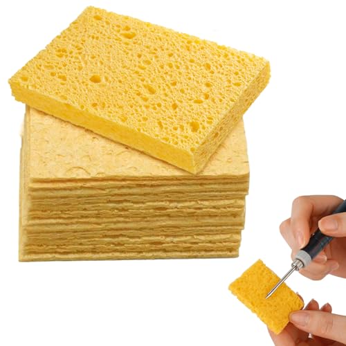 Pack of 30 soldering tip cleaning sponges, replacement sponges, sponges for soldering irons | Soldering sponges, soldering tip cleaners, industrial sponges, soldering iron cleaning sponges, pads for workbenches and workshops