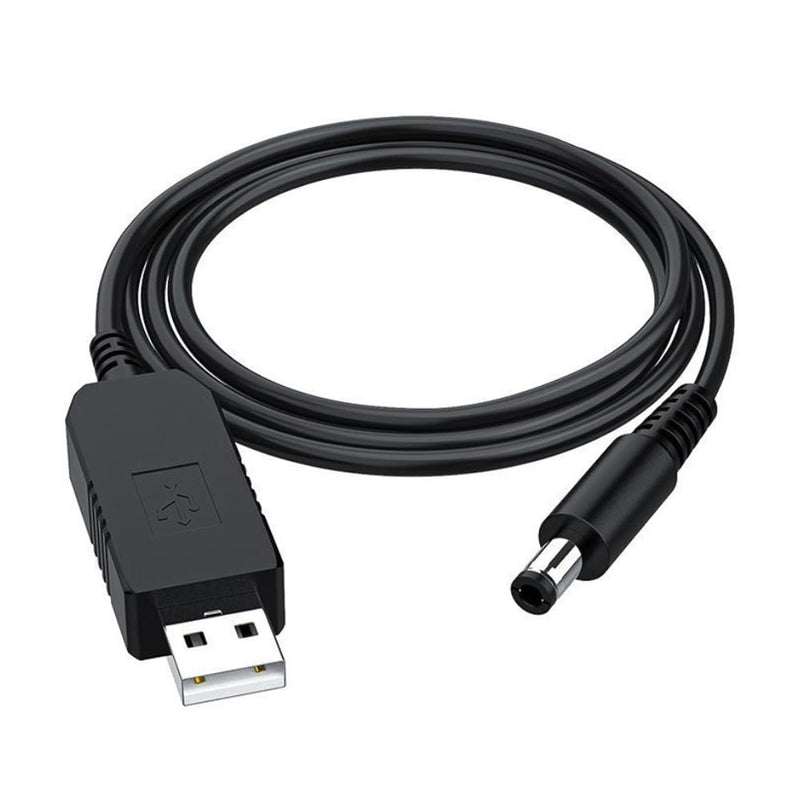 Gebildet DC 5V to DC 12V USB Voltage Step Up Converter Cable Power Supply USB Cable with DC Socket 5.5 x 2.5 mm or 5.5 x 2.1 mm, USB 5V to DC 12V Cable (100cm) USB to DC