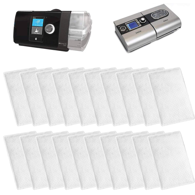[Australia - AusPower] - Pack of 20 CPAP Filter Premium CPAP Filters Disposable Air Filter for ResMed Air 10, Airsense 10, Aircurve 10, S9 Series Machines Replacement 