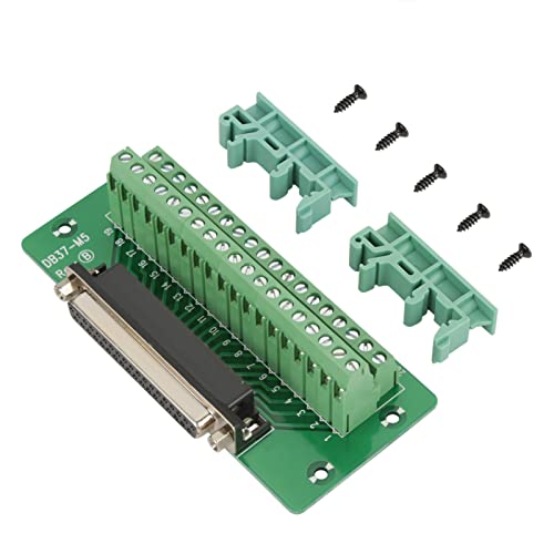DB37 DIN Rail Mount Interface Module Male Female Connector Breakout Board Terminal Blocks Module Compact Structure PCB Carrier Long (Female Head) Female Head