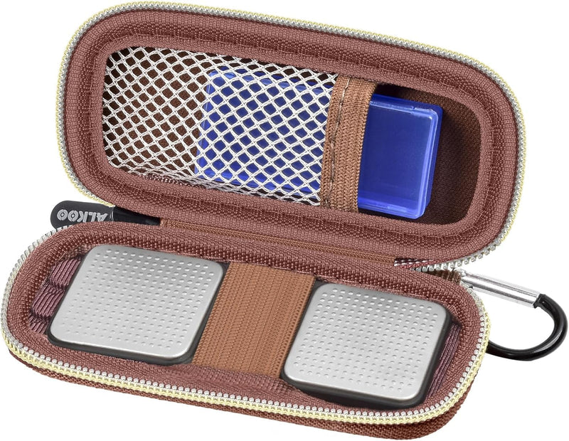 Heart Monitor Bag Compatible with AliveCor KardiaMobile 6L - Smartphone Compatible 6 Measurements ECG Monitor for Apple and Android Devices - CASE ONLY (Brown) brown
