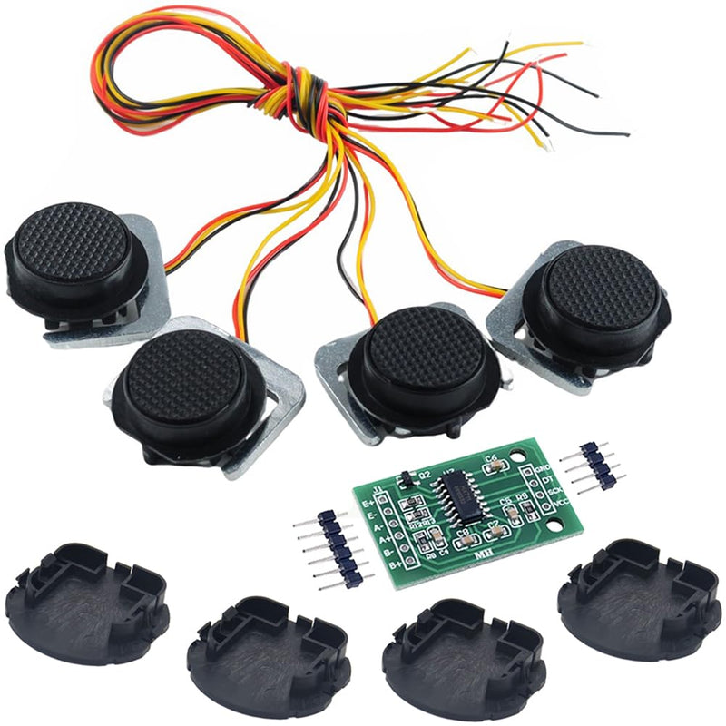 [Australia - AusPower] - DIYmalls 4pcs Weight Sensor 50kg Load Cell Half Bridge Strain Gauge Human Body Scales with Holder + 1pcs HX711 Amplifier AD Weighing Module for Arduino 