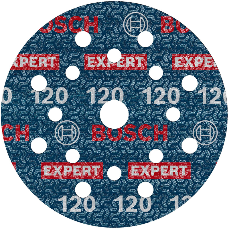 [Australia - AusPower] - Bosch 1 x Expert O780 Film Sanding Disc, 125 mm (for Hardwood, Paint on Wood, Diameter 125 mm, Grit 120, Professional Accessories Random Orbital Sander) Körnung 120 1 x | diameter 125 mm 