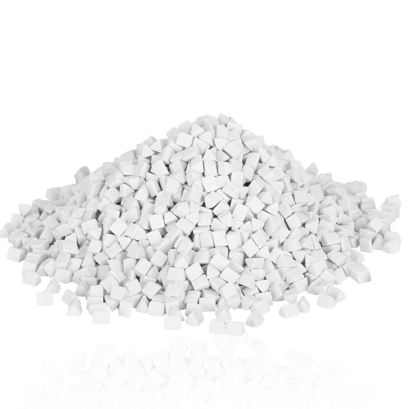 [Australia - AusPower] - Ceramic Media for Drum Rock Stone Tumbling Ceramic Filler Triangle Polishing Abrasive Material 500g Tumbled Stone Polisher 4mm Drum Ceramic Filler 