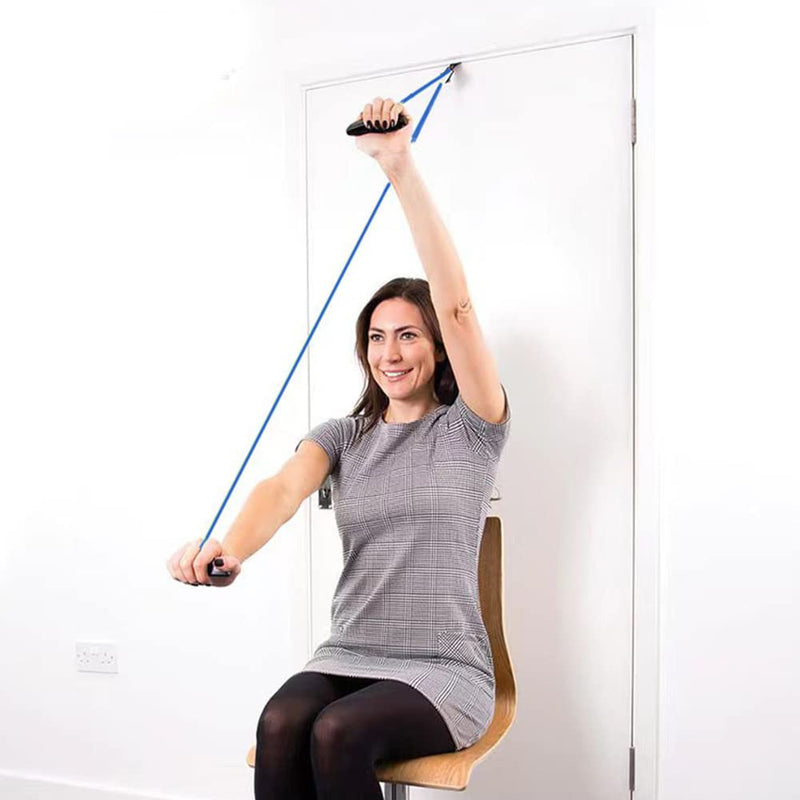 [Australia - AusPower] - Shoulder Trainer Pulley, Pulley Fitness, Shoulder Rope Pulley Set, Shoulder Physiotherapy Rope Pulley, Fitness Gymnastics Rope for Training, Rehabilitation, Rehabilitation, Shoulder Mobility 