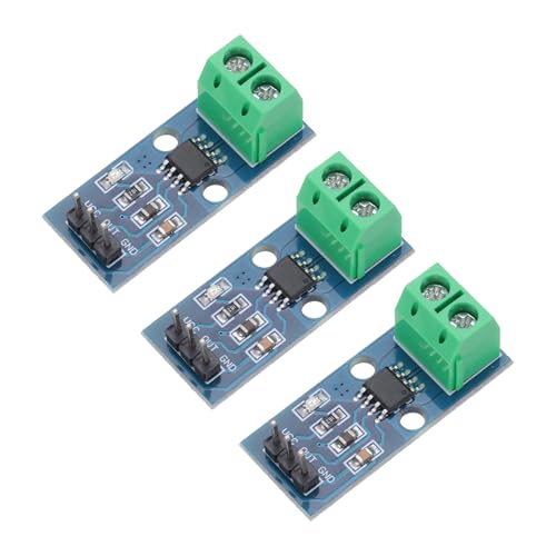 QUARKZMAN 3pcs ACS712 Current Sensor Module 5A Range Hall Effect Current Sensor Current Measurement AC/DC for Current Detection | Current Measurement, Range, For Current Detection