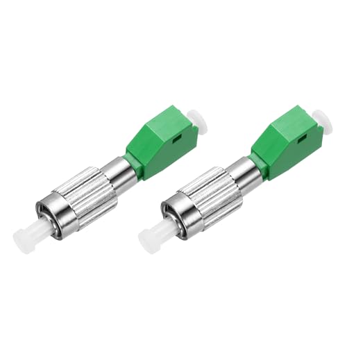 QUARKZMAN Fibre Optic Adapter FC/UPC Male to LC/APC Female Pack of 2 | Coupling single-mode unidirectional plug for optical cables