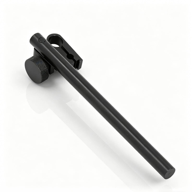 Dial indicator holder rod, round bar dial indicator holder rod and clamp with 6mm 8mm hole 120mm length, aluminum alloy dial indicator holder with swivel dovetail, for dial indicator height gauge