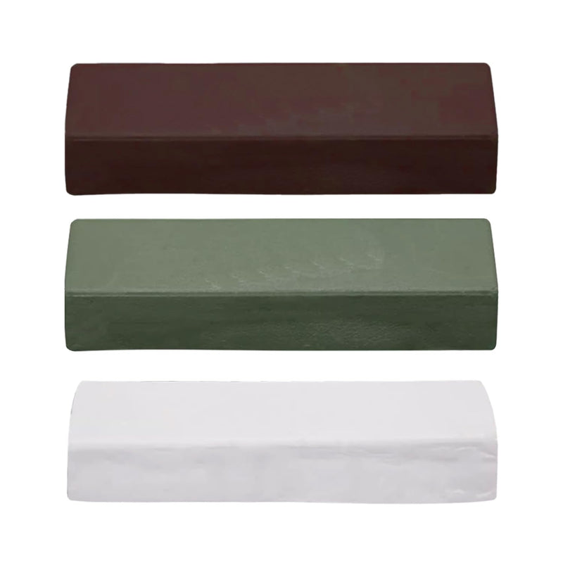[Australia - AusPower] - CHROMACRAFT 3 Pieces Metal Polishing Wax, Polishing Cutting Compound, Sanding Polishing Tool, Multifunctional Polishing Tool 