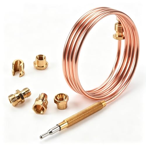 Thermocouple Gas Stove 900 mm M6 x 0.75 Universal Replacement Parts for Heater, Induction Cooker, Gas Stove and Other Burners, Accessories Burner