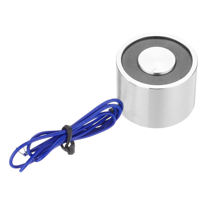 QUARKZMAN Round Solenoid Electromagnet DC 12V 150N 33LB/15kg | Electric Lifting Solenoid for Automation Equipment