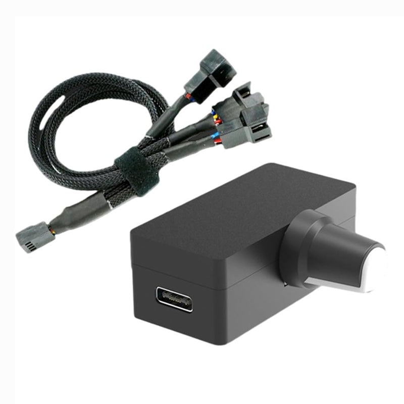[Australia - AusPower] - Dytabepl PWM Fan Control, Speed Controller 4-Pin PWM Speed Controller, PWM Control Controller, Fan Controller, USB Type-C Power Supply, DIY Water Cooling Option, Easy to Use 