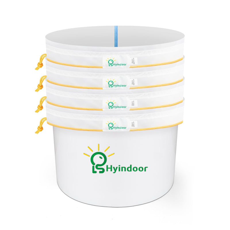 [Australia - AusPower] - Hyindoor Bubble Bags All Mesh 5 Gallon 4 Bags Set Bubble Hash Bag Ice-O-Lator Herbaceous Ice Essence Extractor Kit with Press Strainer and Carry Bag for Herb Extraction and Production of Hash 5 Gallonen 4 Beutel 