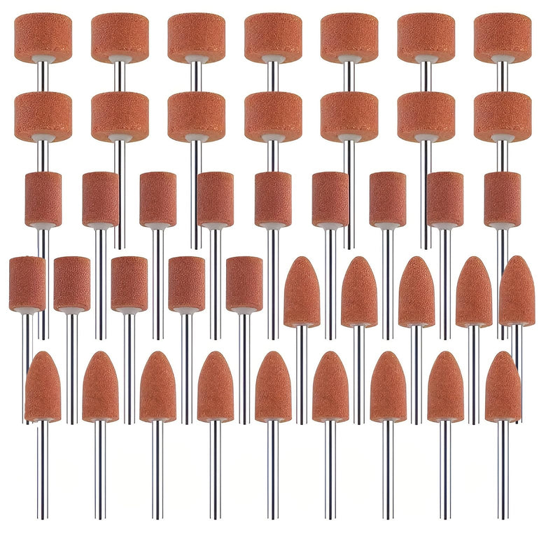 42-Piece Grinding Attachment for Cordless Screwdriver, Corundum Grinding Tip Set | Schleifaufsätze für Dremel Rotationswerkzeug,Schleifaufsatz Akkuschrauber,Schleifstift,zur Verwendung auf Edelsteinen, Glas