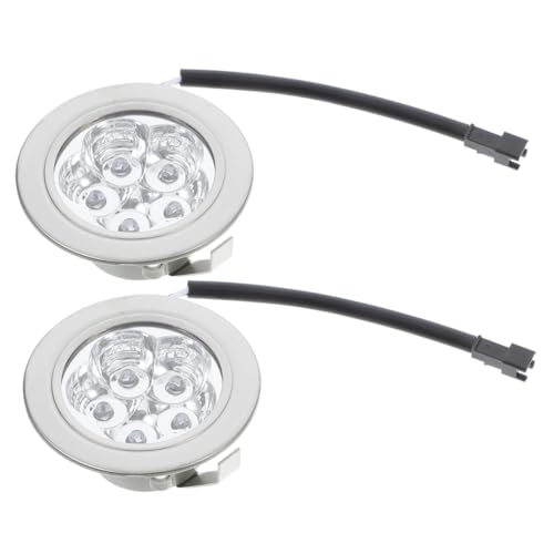 LED Cooker Hood Lamp DC Operation Energy Efficient Kitchen Lighting Replacement Lamp for Range Hoods Easy Assembly Compact Design 7.00 x 7.00 x 3.00 cm