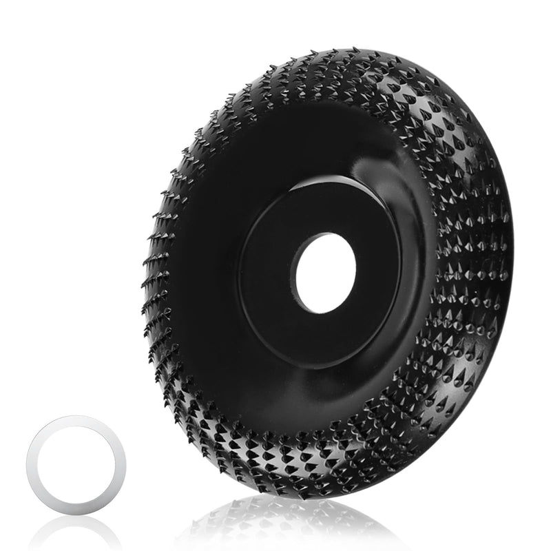 [Australia - AusPower] - WEDAMOO Wood Sanding Discs for Angle Grinder 125 mm, Root Miller, Tree Stump Mill, Wood Carving Disc Milling Disc with 16 mm Aperture Converter, Flex Rasp Disc for Polishing, Grinding, Carving B 1.0 