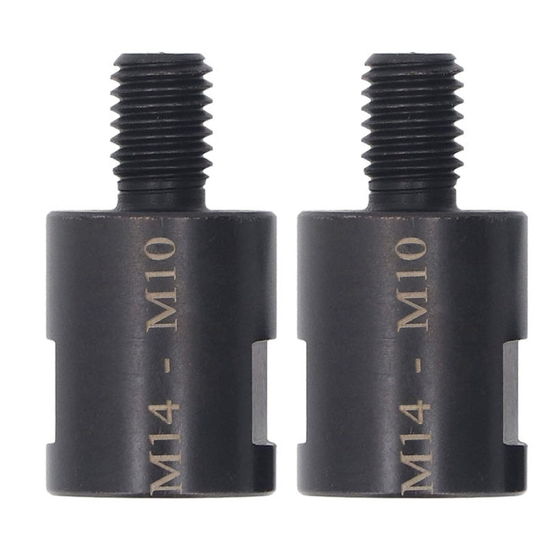[Australia - AusPower] - Pack of 2 Angle Grinder Thread Adapter, M10-M14 Angle Mill Adapter CRV Steel Female to Male Mill Wave Converter Interface Connection (M14 to M10) M14 bis M10 