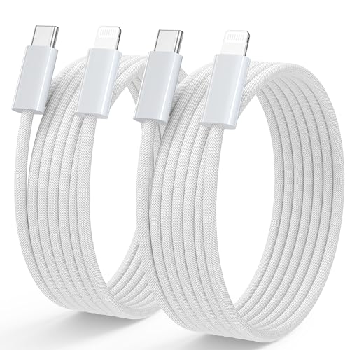 Lightning Cable USB C 1 m + 1 m, [MFi Certified] iPhone Charging Cable USB C | Power Delivery iPhone Charging Cable USB C for iPhone 14/13/13 Pro/13 Pro Max/12/12 Pro Max/11 Pro/X/XS/XR/8