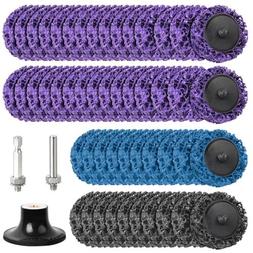 50-Piece CSD Disc, 50 mm, Sanding Disc, Cleaning Disc Set | Grinding attachment for cordless screwdriver, coarse cleaning disc, drill of paint, rust, oxidation, cleaning, removal 50 mm - 50 pieces