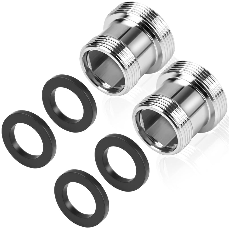 [Australia - AusPower] - CONJURAIDE Pack of 2 Tap Adapters M18 to M22, Male Thread Water Filter Water Connection Hose Adapter Attachment with 4 Rubber Seal Tap Adapter for Water Saving Tap 