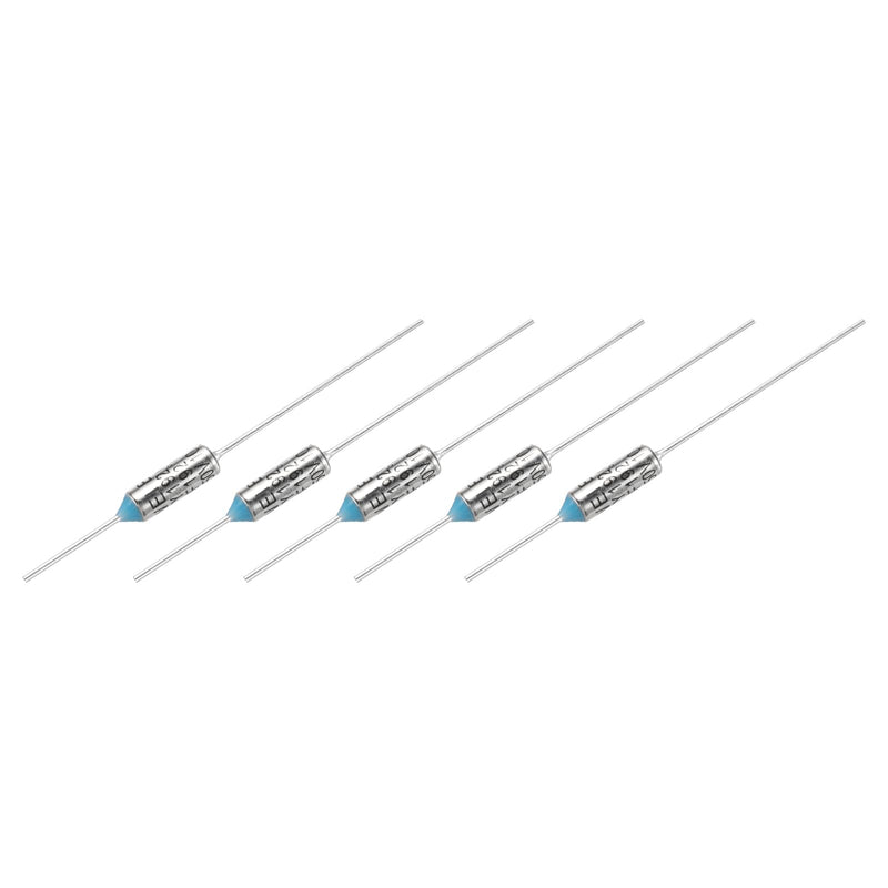 QUARKZMAN Pack of 5 Metal Temperature Fuse RY192 192°C 377.6°F 10A 250V Shut-Off Temperature Fuse for Motor Transformer Electrical Industrial Household Appliances 192 °C