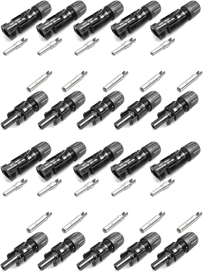 [Australia - AusPower] - Stäubli MC4 Solar Connectors Type II Series PV-KST4/6II-UR and PV-KBT4/6II-UR for 4-6mm2 Solar Cable with an Outer Diameter of 7.00 to 8.60 mm (10 Pairs) 10 Paar 