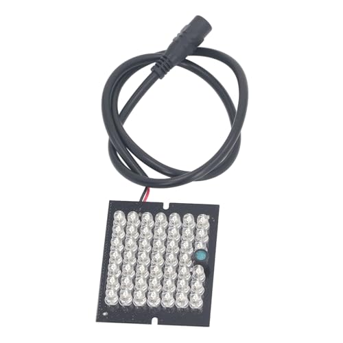 IR Infrared LED Board, 48 LED IR Spotlight 850 nm IR Lighting, DC12 V Infrared Illuminators, Infrared Light IR Board Module, for CCTV Security Camera Indoor
