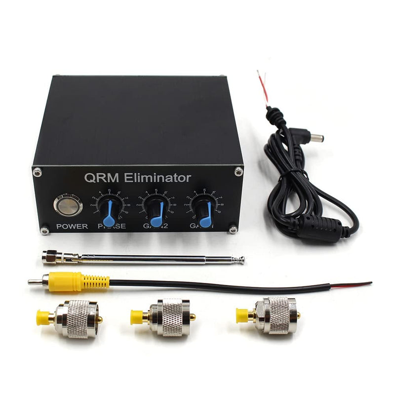 QRM Eliminator Bands HF X-Phase 1MHz to 30MHz Signal Suppressor QRM Aluminum Alloy Signal Remover with Dial and Button