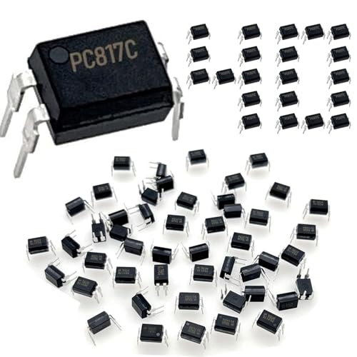 PC817C Optocoupler, 2.54 mm DIP, Pack of 40 | 4 pin 4 pin photo coupler for mounting, pins, for DIY, DIP-4, 2.54 mm spacing