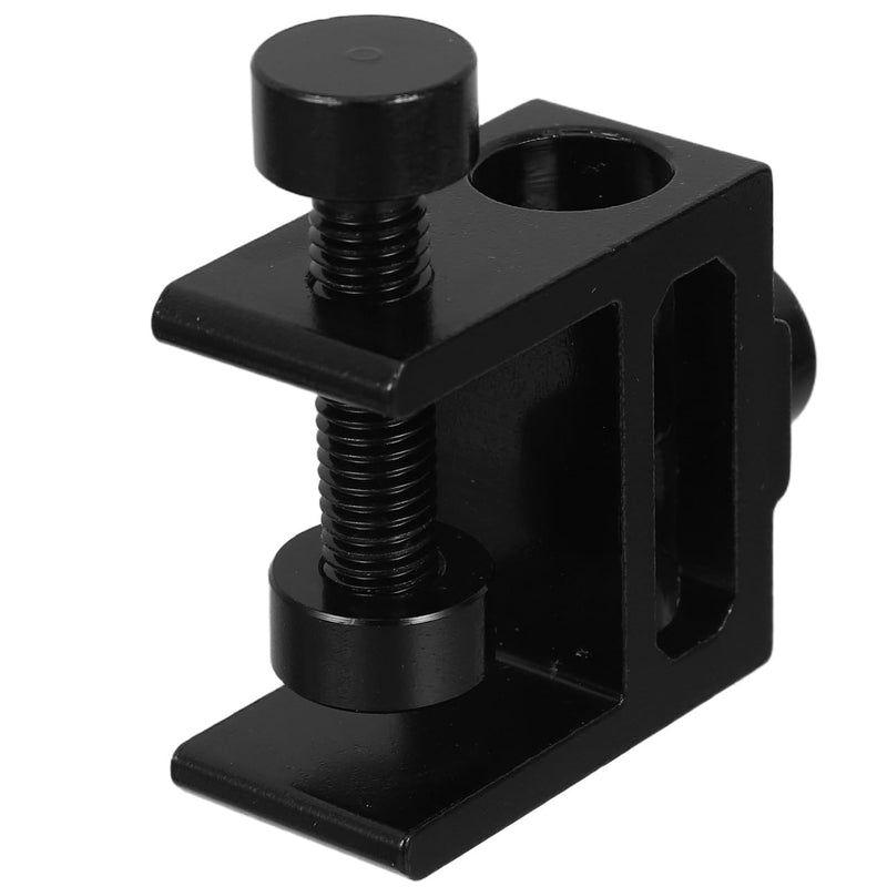 1 x Camping Lamp Holder Table Clamp: Black Aluminium Alloy Lamp Holder with Screw Clamp for Table up to 28 mm Lamp Pole up to 16 mm Outdoor Balcony Garden