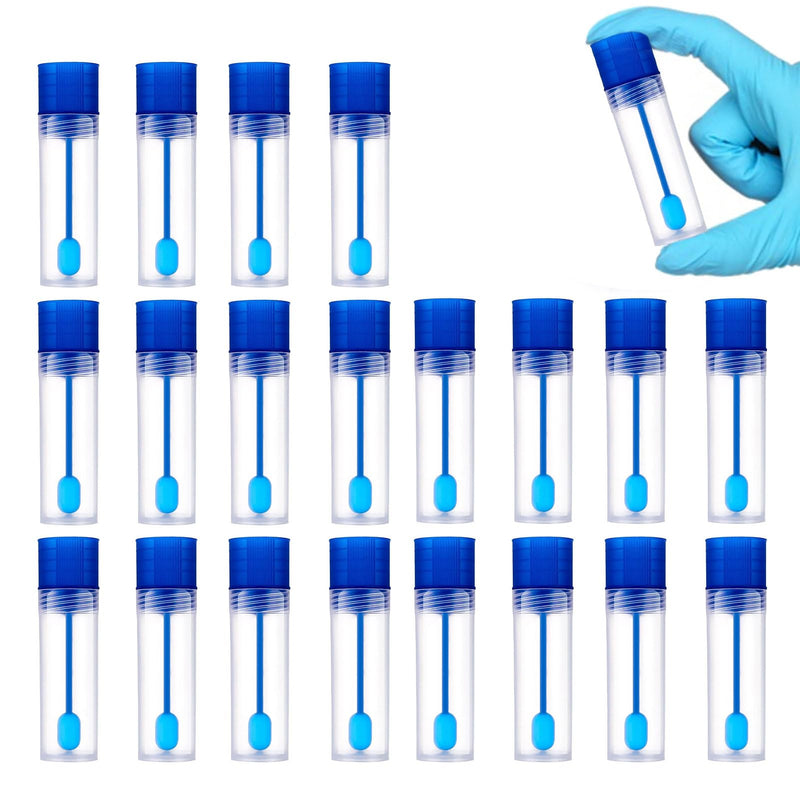 Pack of 20 chair sample tubes, poop sample tubes, sample tubes, dog stool sample tubes, chair catcher for chair sample, dog and cat, chair tube with spoon, for pets for testing, 15 ml