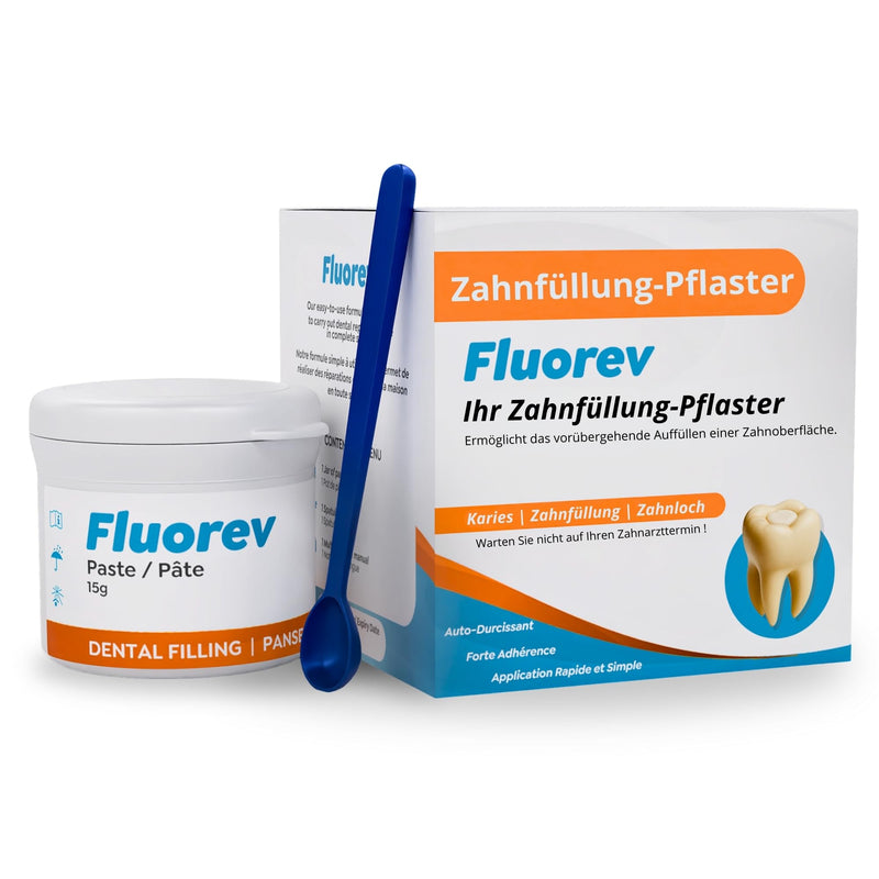 Temporary Dental Filling Material - Temporary Tooth Repair (Caries, Fillings) and Instant Pain Relief - Ready to Use - Easy to Use - Zinc Oxide - 15g 15g (Lot de 1)