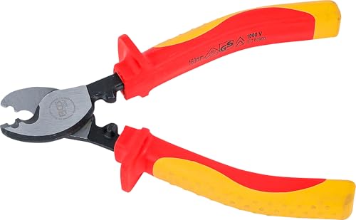 BGS 35885 VDE Cable Cutter 160 mm up to 17 mm Diameter up to 1000 V | DIN ISO: EN 60900, stripping function, single and multi-core cables, chrome vanadium steel Cable Cutter | 160 mm