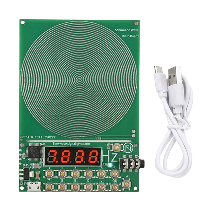 [Australia - AusPower] - Schumann Frequency Generator 7.83 Hz with Display, USB Port, Schumann Resonance Generator, Natural Resonance, Stress Relief for Room Harmony, Portable for Home, Office 