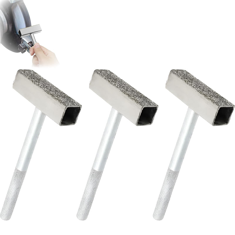 [Australia - AusPower] - 3-Piece Set Sanding Discs Dresser, Sharpening Stone Conditioner, Handmade, Non-Slip, 45.10 mm Grinding Head, Suitable for Dressing Stone, Sharpening Stone, Diamond Grinding Wheel 