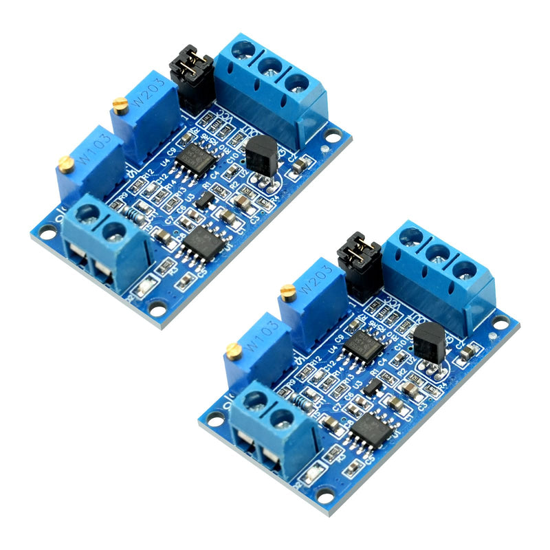 Current to Voltage Module AYWHP 2 Pieces Current Voltage Converter Module 0/4-20mA to 0-3.3V 5V 10V Current Transformer Signal Conversion Board