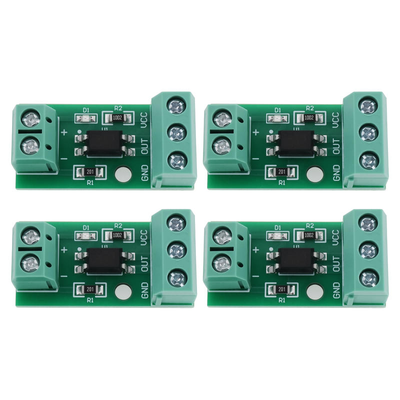 The Lord of the Tools 4 x 1-K PC817 3-5V Optocoupler Isolation Module Suitable for Photoelectric Isolator Signal Resolution