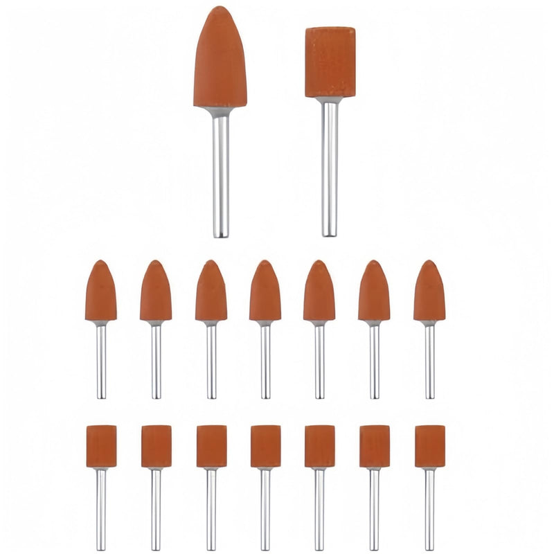 [Australia - AusPower] - Dremel Sanding Attachments - 14 Pieces 7 x 10 mm Ball Head, Stone Grinding Polishing Head, Sanding Attachments for Dremel Rotary Tool Rotary Tool Accessories 1/8 Inch Shank for Grinding, Polishing 