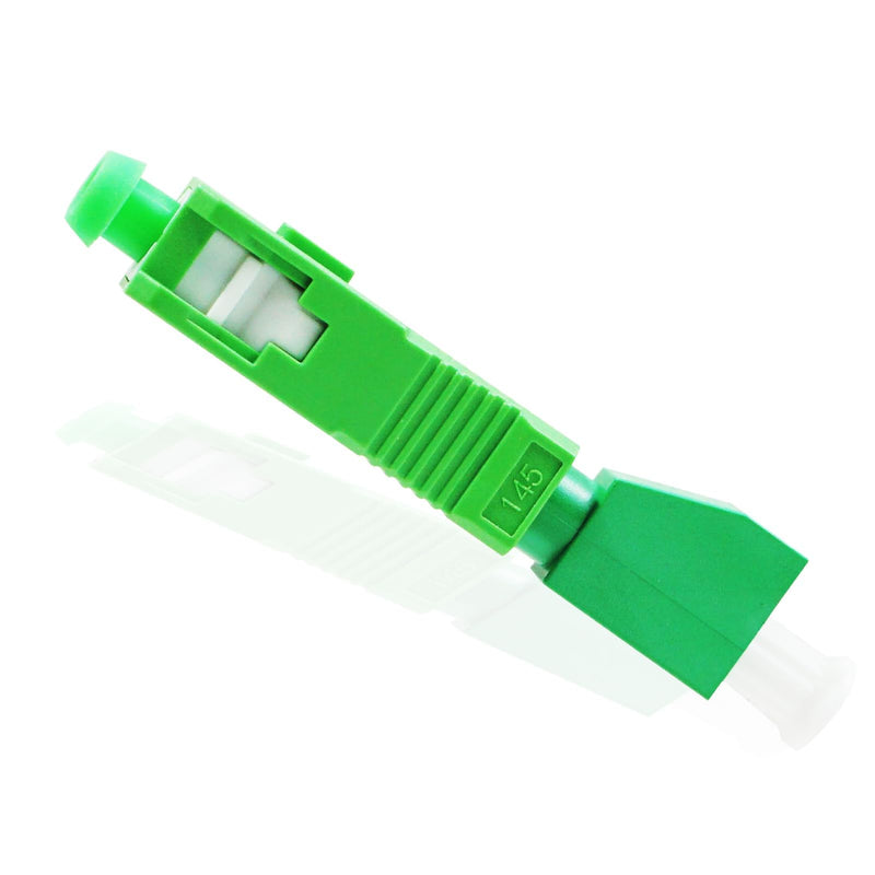 Fibre Optic Adapter LC/APC to SC/APC, Fibre Optic Coupling Singlemode Simplex 9/125µm, Hybrid Fibre Extension Cable Converter for Reliable Interface Conversion, OTDR, VFL etc.