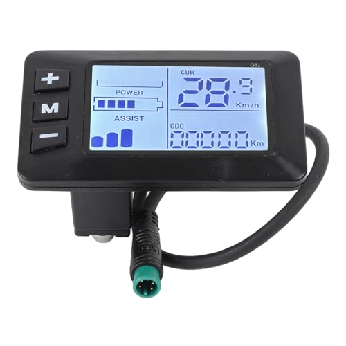 LCD Display Panel for Electric Bicycles and Electric Scooters - Speedometer with 5-Pin Connection for Bicycle Scooter Accessories