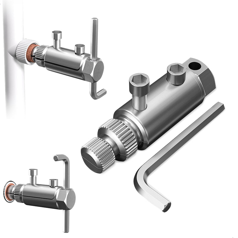 Screw Extractor, Screw Extractor for Removing Pipe Breakage Screws, Left Extractor for Repairing Pipe Thread Connections, Screw Remover Adjustable, Suitable for 1/4, 1/6 and 1 Inch Pipe